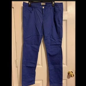 Aeropostale Ashley Ultra Skinny Jeans sz 13/14 Royalish Blue